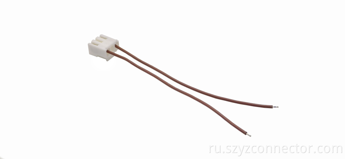 Single-Ended Crimped VH3.96 Terminal Wire Center Empty Pin Brown L200mm 3P